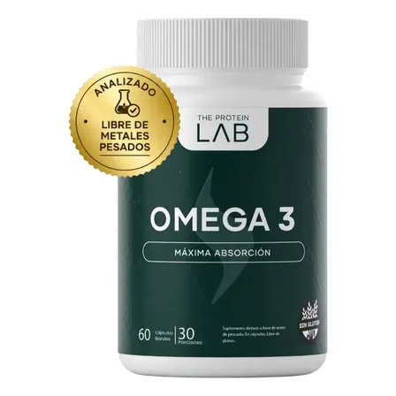 Omega 3 2000mg Libre de Metales Pesados 60 Cápsulas Blandas Aceite De Pescado Fórmula Alta En Epa 360mg Dha 240mg Con Vitamina E Fish Oil Sin Sabor