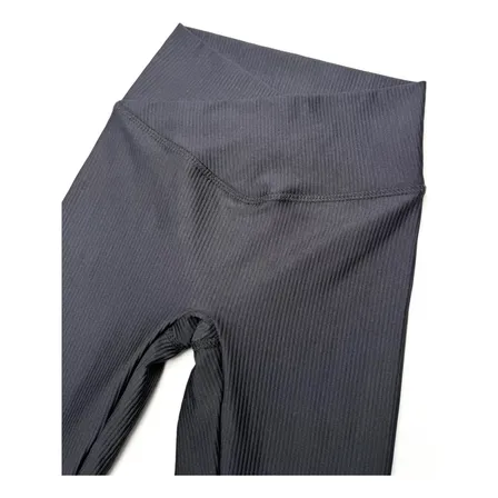 Calza Cruzada Acanalada Morley Fitandflyarg Negro Liso 36