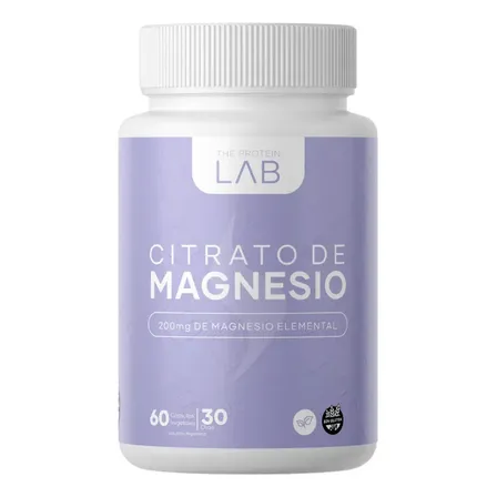 Citrato De Magnesio 200mg 60 Cápsulas Alta Absorción The Protein Lab