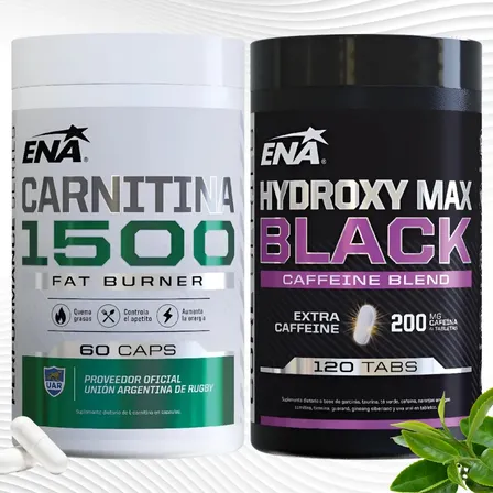 Quemador De Grasa Carnitina Ena + Hydroxy Max Black Ena