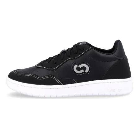 Zapatilla Eco Cuero 196 Game 025 Black Negro Liso 38
