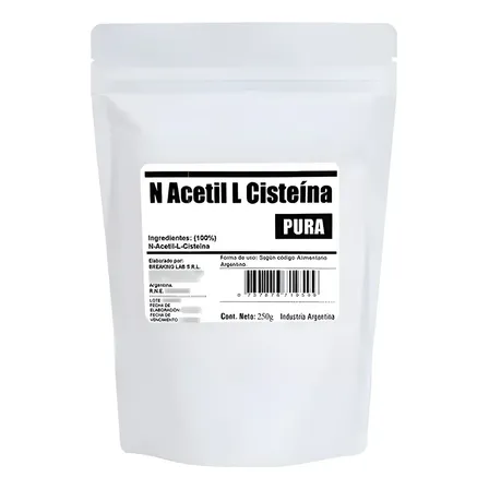 Nac N Acetil L Cisteina Aminoácido Puro 250g Sabor Característico