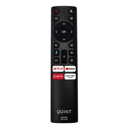 Control Remoto Quint Qt2-43 Original Nuevo Comando De Voz Negro