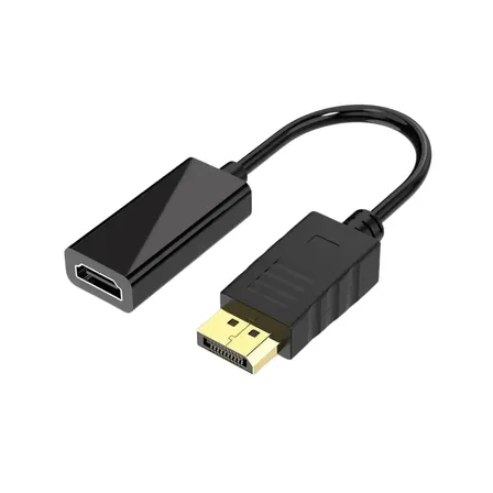 Cable Adaptador Conversor De Video DisplayPort Macho A HDMI Hembra 1080p Para PC Notebook Monitor Televisor Y Proyector
