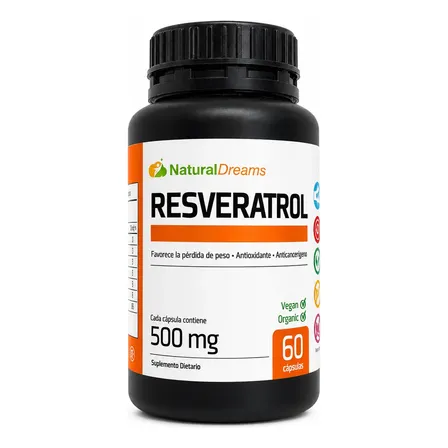Resveratrol 500 Antioxidante Capsulas Antioxidante Cardio Neutro