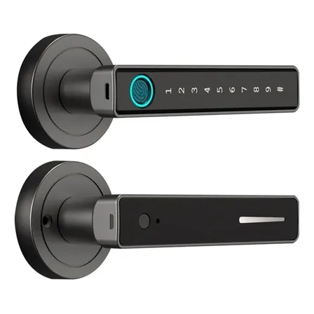 Cerradura Biometrica Gadnic Inteligente BT Huella Digital 50 Usuarios Puerta 30 a 65mm Aleacion Zinc
