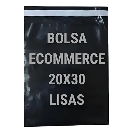 Bolsas Sobres E Commerce 20x30 C/adhesivo X100 Mercado Libre Negro