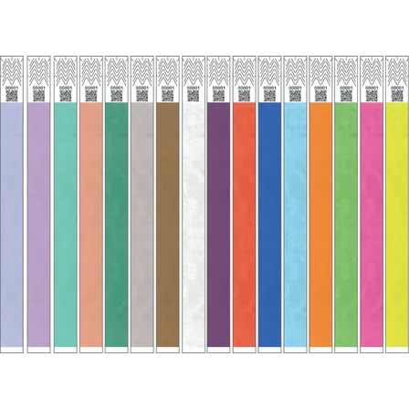 Pulseras De Tyvek Lisas Eventos X 1000 Defectuosas  Multicolor