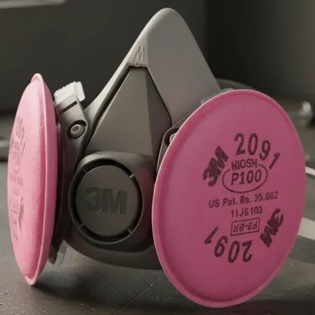 Semi Mascara 3m 6200 + 2 Filtros 2091 Envio Gratis!! Mascara Co Filtros 2091
