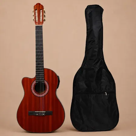 Guitarra Electrocriolla Zurda Rómulo García Smg-500 Ceq