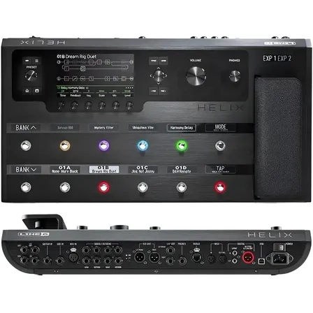 Pedalera para guitarra multiefectos Line 6 Helix, color negro
