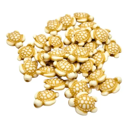 50 Tortugas Natural Plastica. Armar Bijou