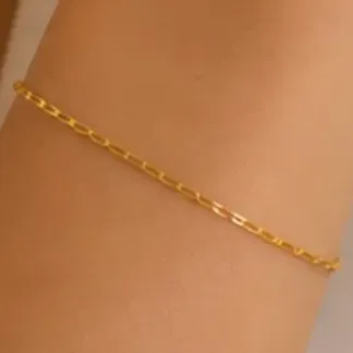 Pulsera Forcet Oro 18k Brazalete Unisex + Estuche Pana Presentación Estuche Pana 20 Cm