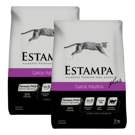 Estampa Gatos 15 Kg X 2 Bolsas 30kg Total Envío Gratis