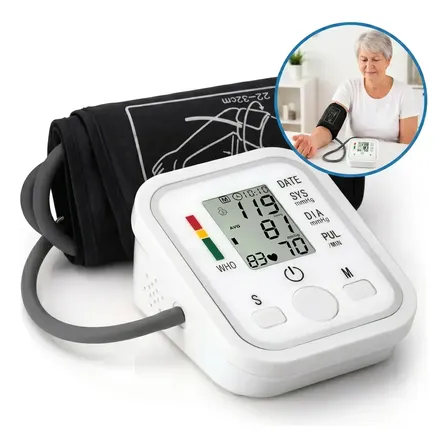 Tensiometro Medidor Presion Arterial Digital Automatic Brazo Blanco