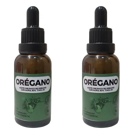 Aceite De Orégano Puro 90% Carvacrol.  Parásitos Cándida  X2