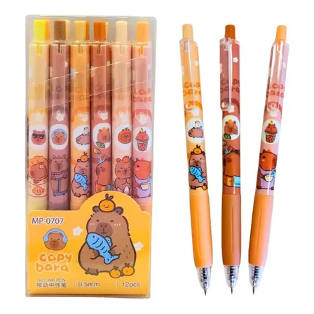 36 Boligrafos Lapicera Souvenir Infantil Cumpleaños Capybara