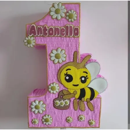 Piñata Personalizada De Abejita Plim Plim Rosa Abejita Piñata Personalizada Abejita Grande