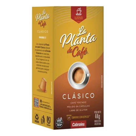 Capsulas Cabrales La Planta Nespresso Clasico X8 Un