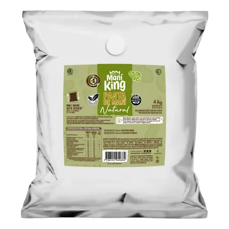 Mani King Pasta De Mani Natural 4 Kilos Sachet Sin Gluten