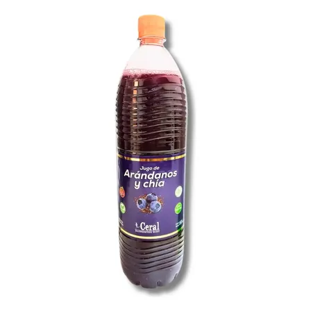 Jugo De Arandanos Con Chía Ceral X1,5l Sin Azucar Sin Tacc
