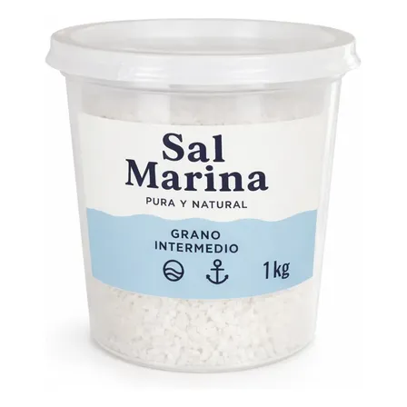 Sal Marina Pura 1 Kg Natural Extraída De Agua De Mar Stacc