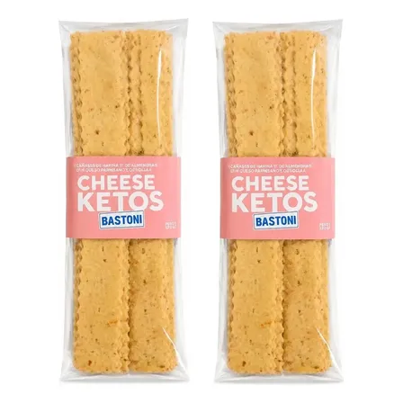 Crackers Harina Almendra Cheese Ketos Cebolla Bastoni 2x100g