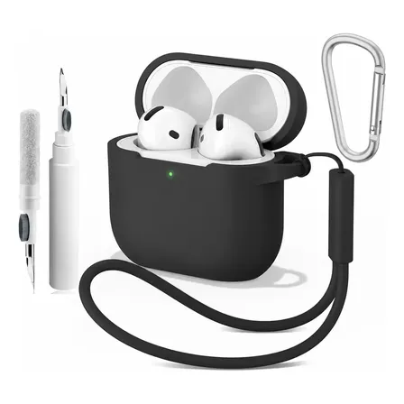 Funda Silicona Para Airpods 4 Con Kit De Limpieza