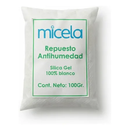 Silicagel 100% Blanco Antihumedad 100gr Deshumidificador