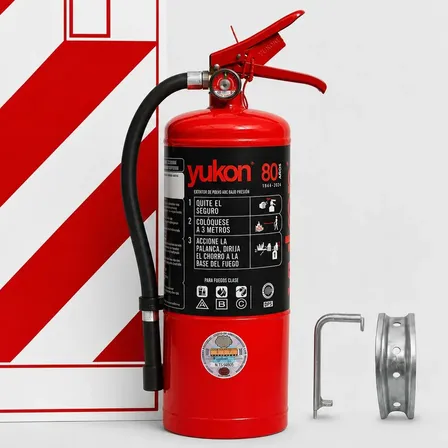 Matafuego Yukon Abc 5 Kg Iram C/ Chapa Baliza Soporte