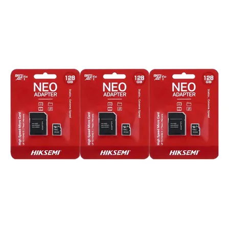 Pack X 3 Tarjeta Memoria Hiksemi 128gb Micro Sd Clase 10