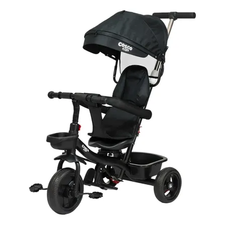 Triciclo Bebé Cosco Kids Mini Explorer Gira 360° Negro