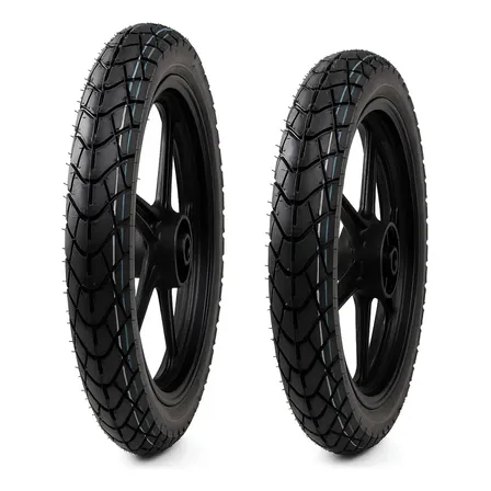 Juego Cubiertas Moto 2.50-17 + 2.75-14
