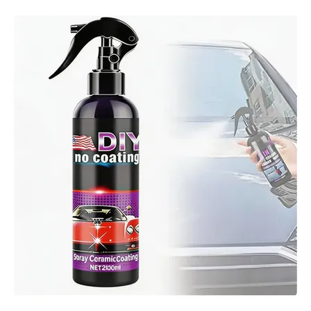Spray Cerámico Para Auto Protección Pintura Y Vidrio 200 Ml Negro