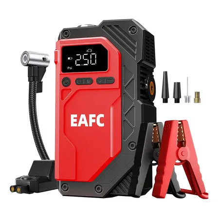 Arrancador De Batería Para Auto 2 En 1 Con Compresor De Aire 150 Psi