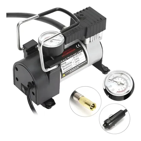Compresor Metalico 12 Volt Moto Auto 4x4 Jeep Heavy Duty 1111111111 Mhz Monofásica