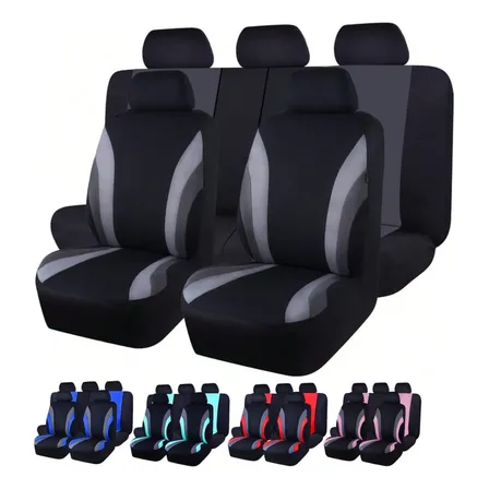 Funda Cubreasiento Deportiva Para Auto Compatible Con Airbag Espuma 5 Mm
