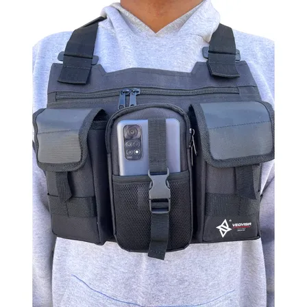 Chest Bag Chaleco Pechera Fotografo Bols Porta Celular Moto
