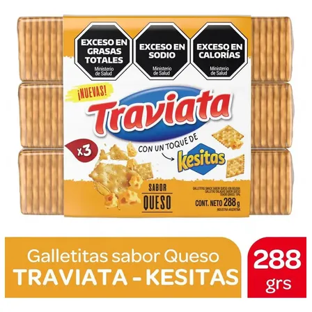 Pack x3 Crackers Traviata 288 g