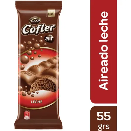 Chocolate Leche Air 55 Gr Cofler Chocolate