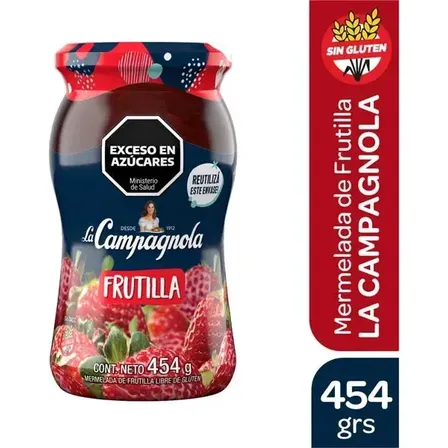 Mermelada En Frasco Frutilla 454 G La Campagnola