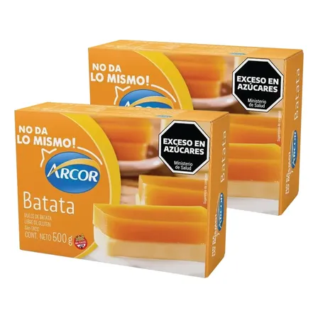 Arcor Estuche Dulce De Batata 500g X2un
