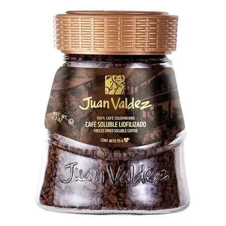 Café Instantáneo Soluble Liofilizado Juan Valdez Clásico 95 Gr