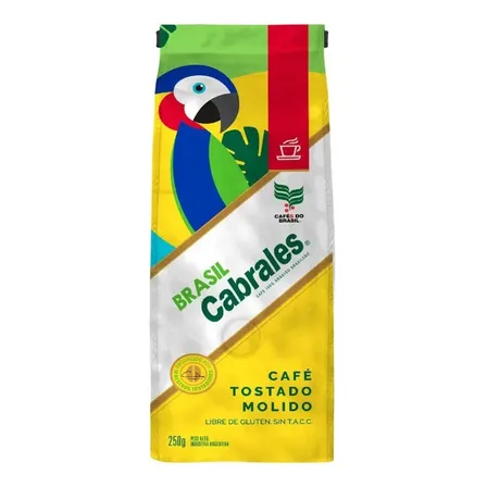 Cafe Brasil Tostado Molido Cabrales 250 Gr