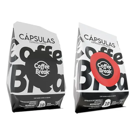 Pack 20 Capsulas Nespresso Coffee Break Variedad A Eleccion