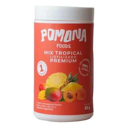 Fruta Mix Tropical Liofilizado  20g Premium Pomona Foods
