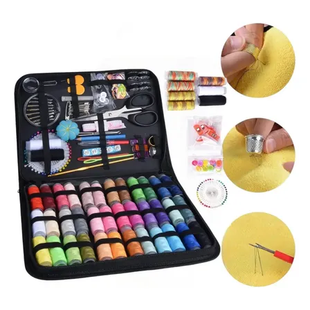 Set De Costura Estuche Aguja Hilos Tijera Mercería Hilos Variados con 230 piezas Veoquiero