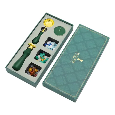 Kit Sellos Cera Vintage Para Sellar Sobres Journal Scrap