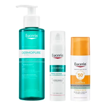 Rutina Eucerin Piel Grasa + Manchas Acné