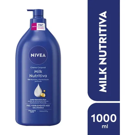 Crema Corporal Body Milk Nutritiva Piel Seca Nivea 1000ml Nivea